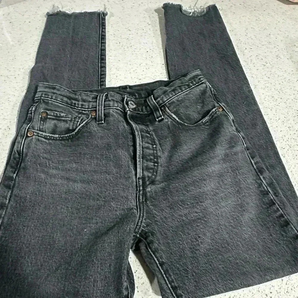 Levi's Women's Skinny Jeans - Dark Gray - Picture 2 of 7